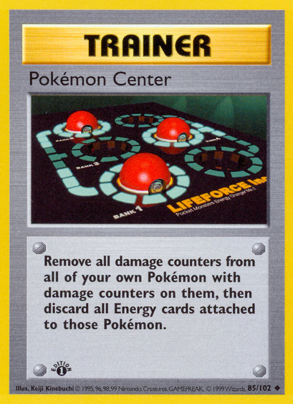 Pokemon Center (85/102) (Shadowless) [Base Set 1st Edition] | Gear Gaming Fayetteville