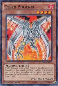 Cyber Phoenix (Shatterfoil) [Battle Pack 3: Monster League] [BP03-EN020] | Gear Gaming Fayetteville