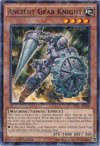 Ancient Gear Knight (Shatterfoil) [Battle Pack 3: Monster League] [BP03-EN033] | Gear Gaming Fayetteville