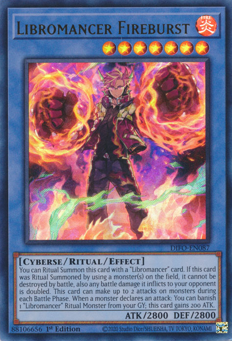 Libromancer Fireburst [DIFO-EN087] Ultra Rare | Gear Gaming Fayetteville