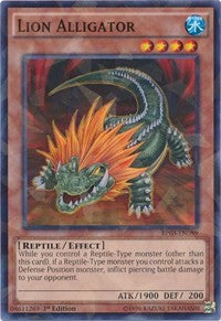 Lion Alligator (Shatterfoil) [Battle Pack 3: Monster League] [BP03-EN089] | Gear Gaming Fayetteville