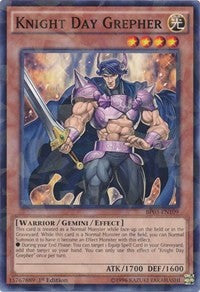 Knight Day Grepher (Shatterfoil) [Battle Pack 3: Monster League] [BP03-EN109] | Gear Gaming Fayetteville