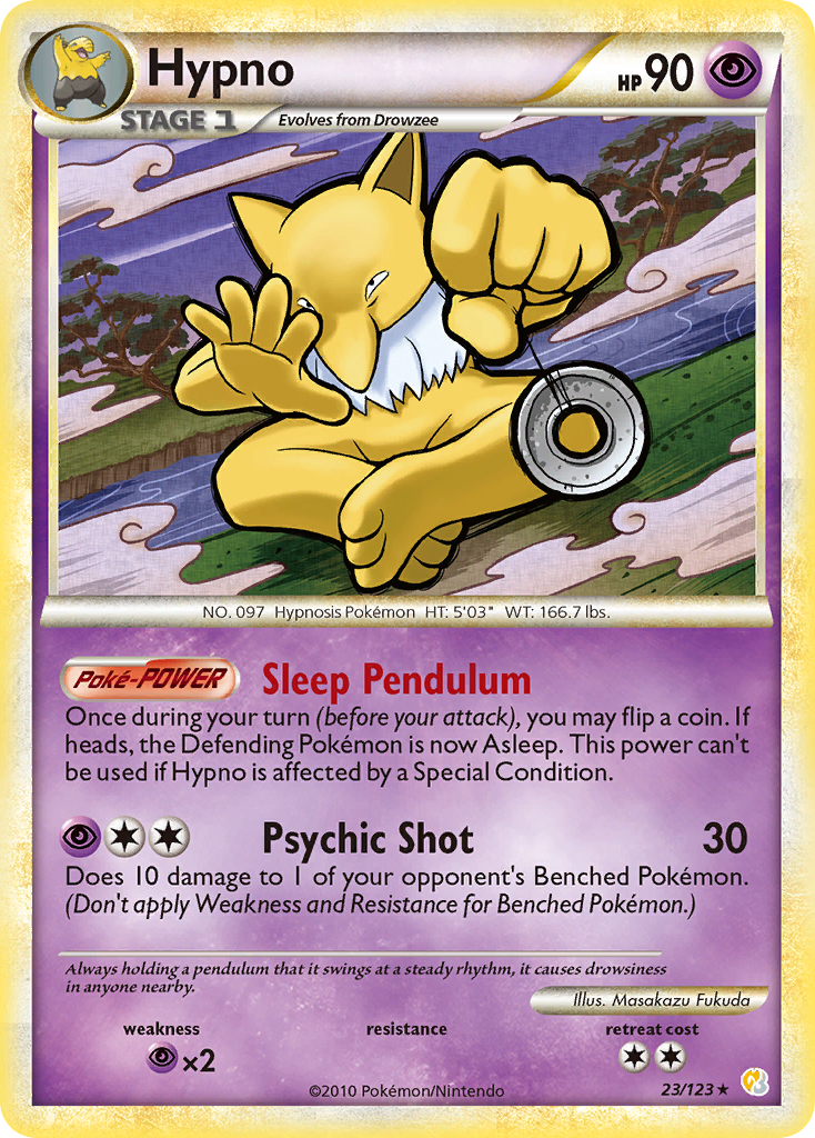 Hypno (23/123) [HeartGold & SoulSilver: Base Set] | Gear Gaming Fayetteville