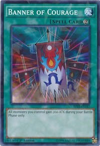 Banner of Courage (Shatterfoil) [Battle Pack 3: Monster League] [BP03-EN147] | Gear Gaming Fayetteville