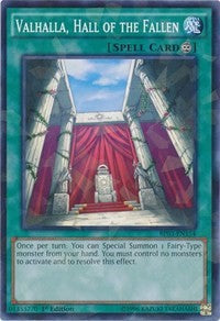 Valhalla, Hall of the Fallen (Shatterfoil) [Battle Pack 3: Monster League] [BP03-EN154] | Gear Gaming Fayetteville