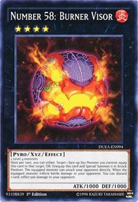 Number 58: Burner Visor [Duelist Alliance] [DUEA-EN094] | Gear Gaming Fayetteville