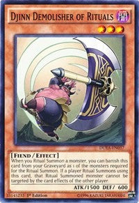 Djinn Demolisher of Rituals [Duelist Alliance] [DUEA-EN037] | Gear Gaming Fayetteville