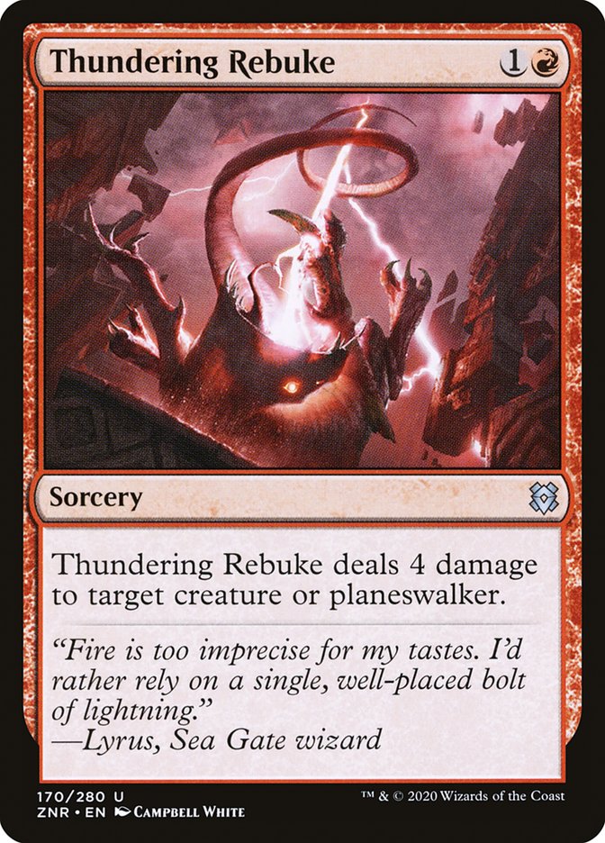 Thundering Rebuke [Zendikar Rising] | Gear Gaming Fayetteville