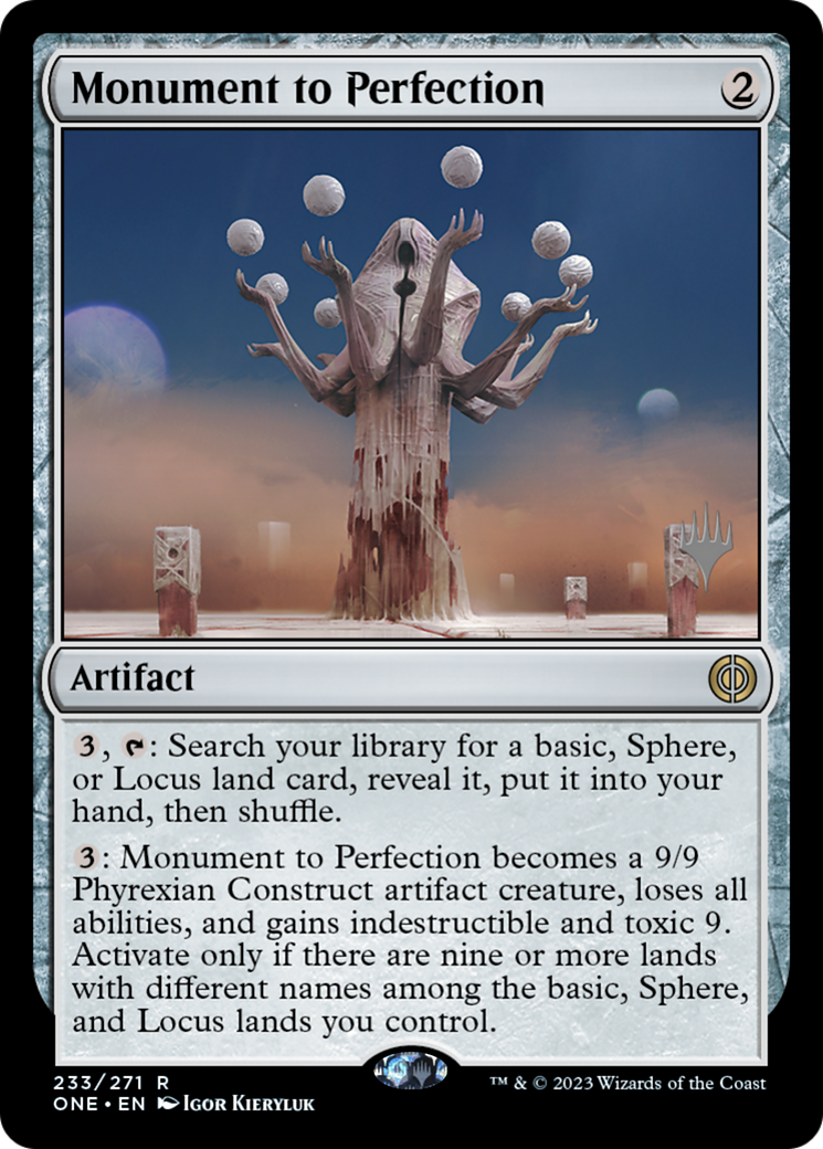 Monument to Perfection (Promo Pack) [Phyrexia: All Will Be One Promos] | Gear Gaming Fayetteville