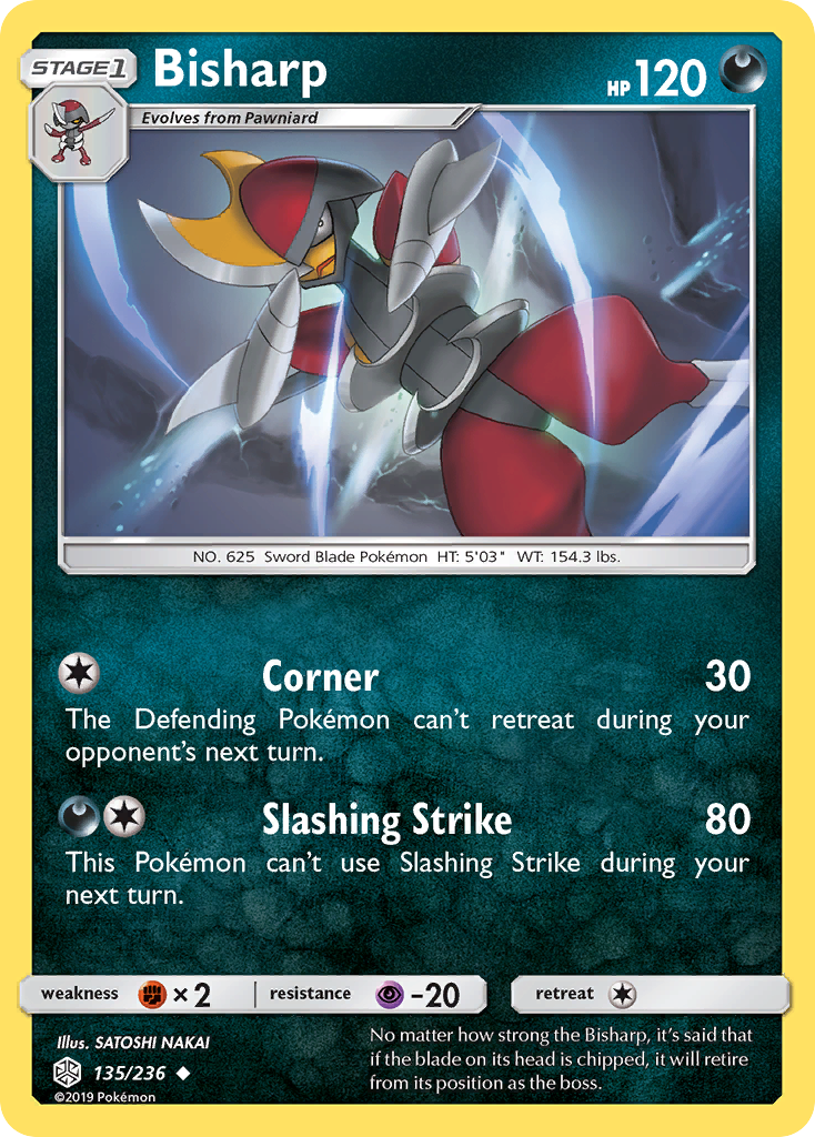 Bisharp (135/236) [Sun & Moon: Cosmic Eclipse] | Gear Gaming Fayetteville