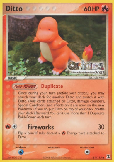 Ditto (61/113) (Origins Game Fair 2007) [EX: Delta Species] | Gear Gaming Fayetteville