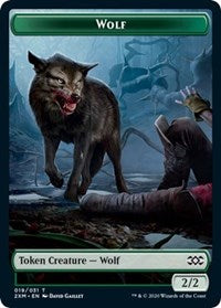 Wolf // Wurm (030) Double-Sided Token [Double Masters Tokens] | Gear Gaming Fayetteville