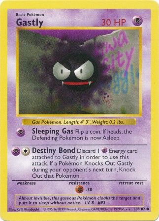 Gastly (50/102) [Base Set Shadowless Unlimited] | Gear Gaming Fayetteville