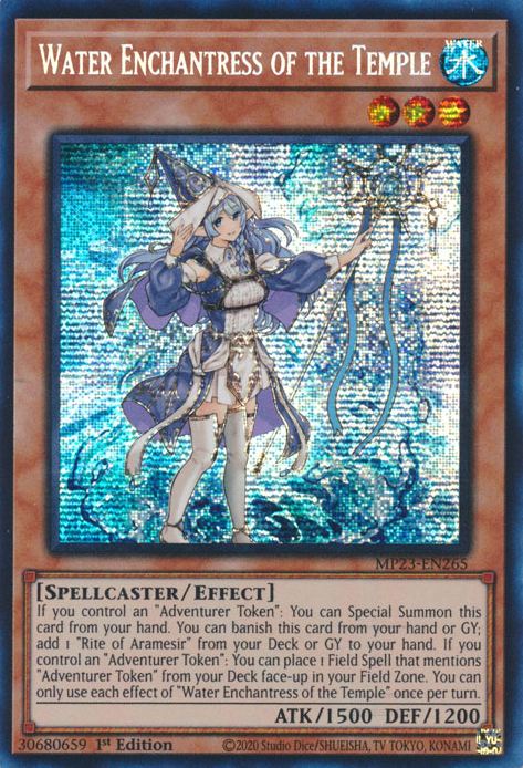 Water Enchantress of the Temple [MP23-EN265] Prismatic Secret Rare | Gear Gaming Fayetteville