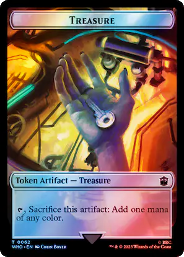 Copy // Treasure (0062) Double-Sided Token (Surge Foil) [Doctor Who Tokens] | Gear Gaming Fayetteville