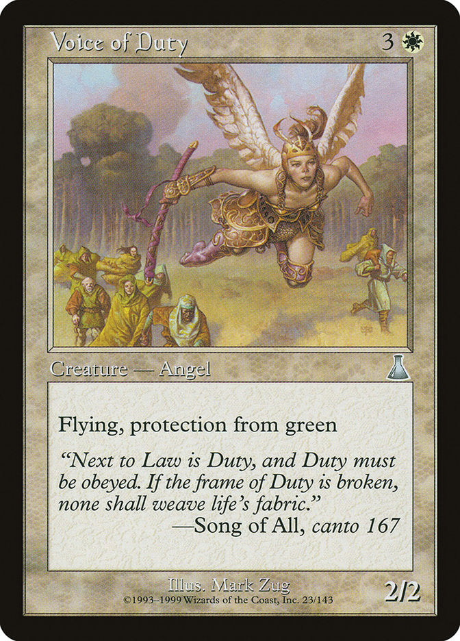 Voice of Duty [Urza's Destiny] | Gear Gaming Fayetteville