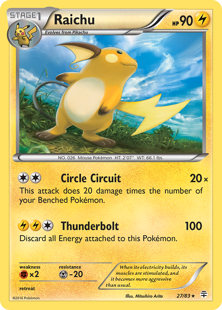 Raichu (27/83) [XY: Generations] | Gear Gaming Fayetteville