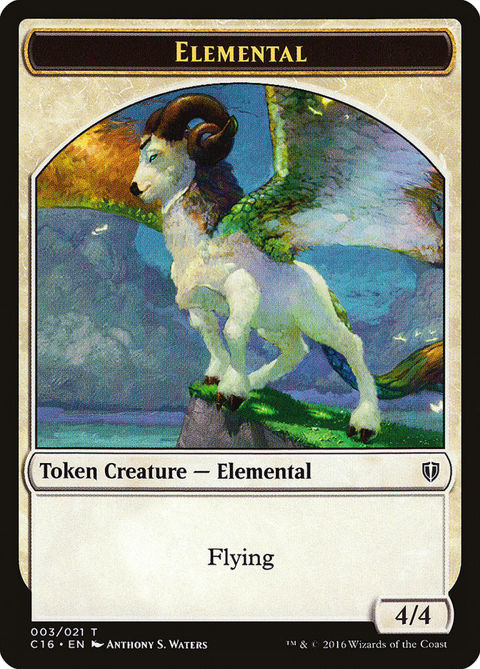 Elemental // Soldier Double-Sided Token [Commander 2016 Tokens] | Gear Gaming Fayetteville