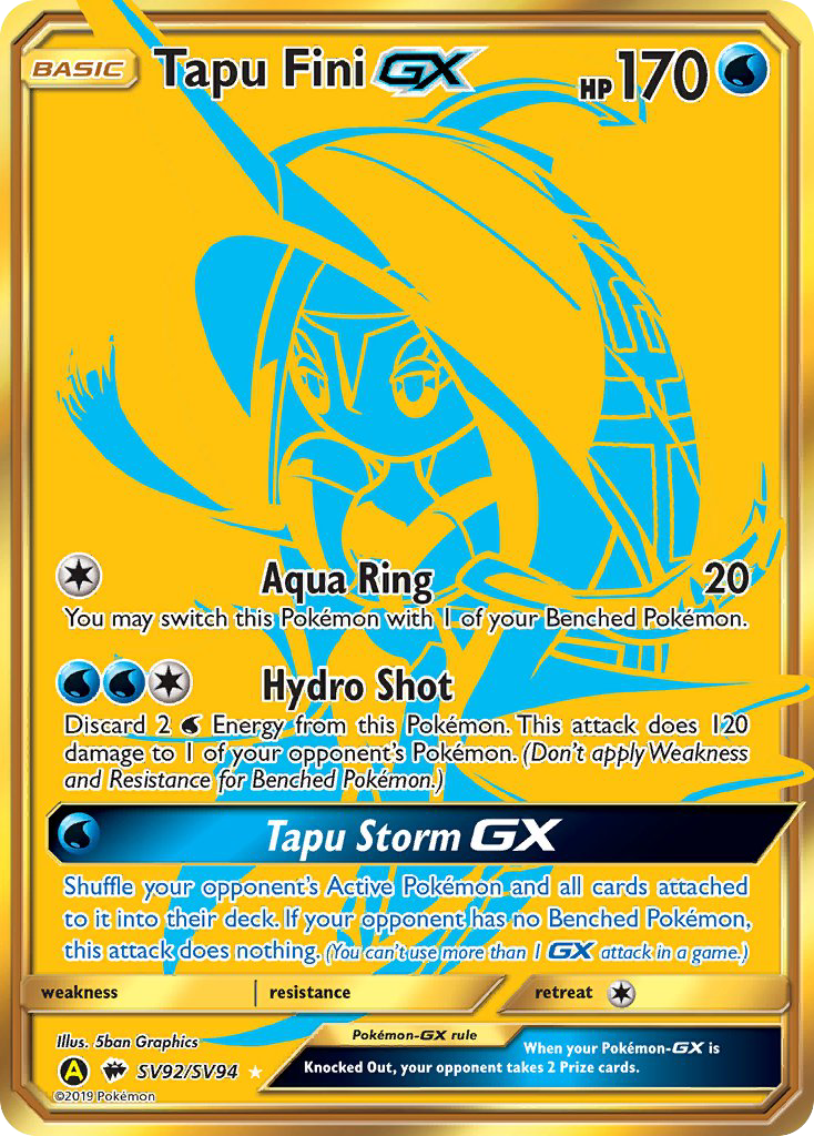 Tapu Fini GX (SV92/SV94) [Sun & Moon: Hidden Fates - Shiny Vault] | Gear Gaming Fayetteville