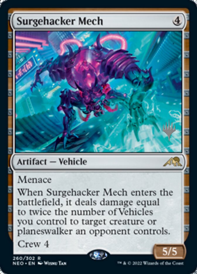 Surgehacker Mech (Promo Pack) [Kamigawa: Neon Dynasty Promos] | Gear Gaming Fayetteville