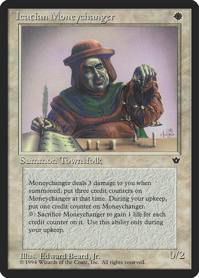 Icatian Moneychanger (Edward P. Beard, Jr.) [Fallen Empires] | Gear Gaming Fayetteville