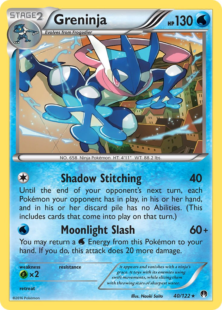 Greninja (40/122) (Theme Deck Exclusive) [XY: BREAKpoint] | Gear Gaming Fayetteville