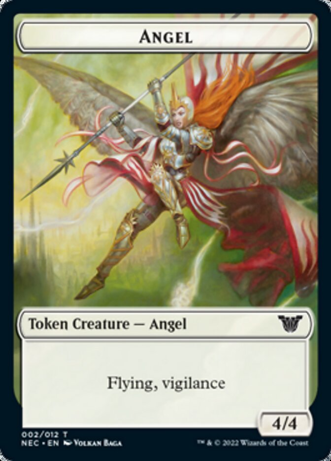 Angel // Elephant Double-Sided Token [Kamigawa: Neon Dynasty Commander Tokens] | Gear Gaming Fayetteville