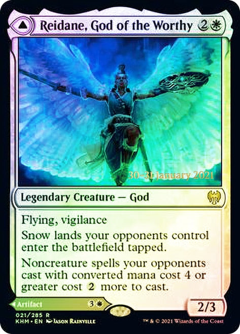 Reidane, God of the Worthy // Valkmira, Protector's Shield [Kaldheim Prerelease Promos] | Gear Gaming Fayetteville