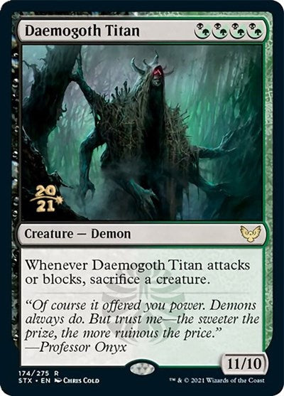 Daemogoth Titan [Strixhaven: School of Mages Prerelease Promos] | Gear Gaming Fayetteville