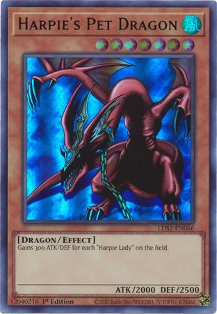 Harpie's Pet Dragon (Green) [LDS2-EN066] Ultra Rare | Gear Gaming Fayetteville