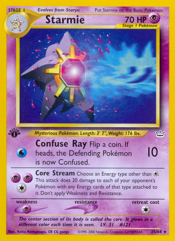 Starmie (25/64) [Neo Revelation 1st Edition] | Gear Gaming Fayetteville