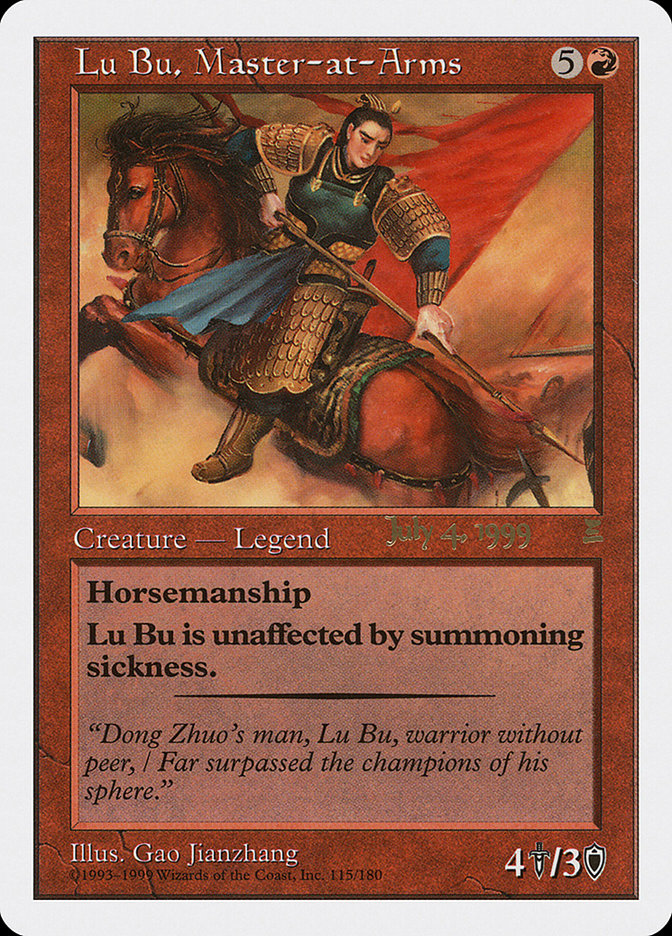 Lu Bu, Master-at-Arms (July 4, 1999) [Portal Three Kingdoms Promos] | Gear Gaming Fayetteville