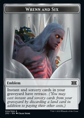 Wrenn and Six Emblem // Spirit (008) Double-Sided Token [Double Masters 2022 Tokens] | Gear Gaming Fayetteville