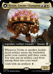 Tetzin, Gnome Champion // The Golden-Gear Colossus (Extended Art) [The Lost Caverns of Ixalan Commander] | Gear Gaming Fayetteville