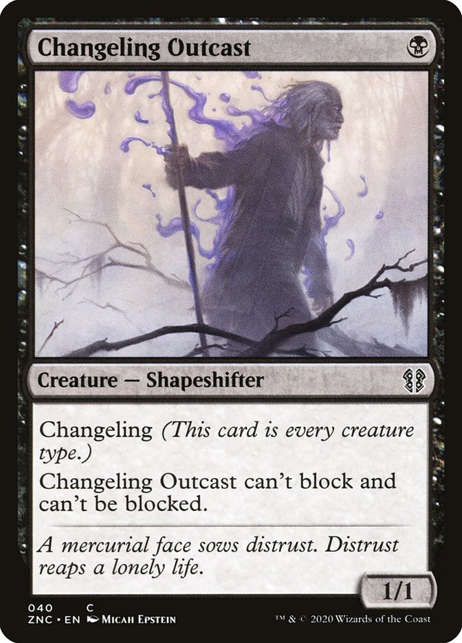 Changeling Outcast [Zendikar Rising Commander] | Gear Gaming Fayetteville