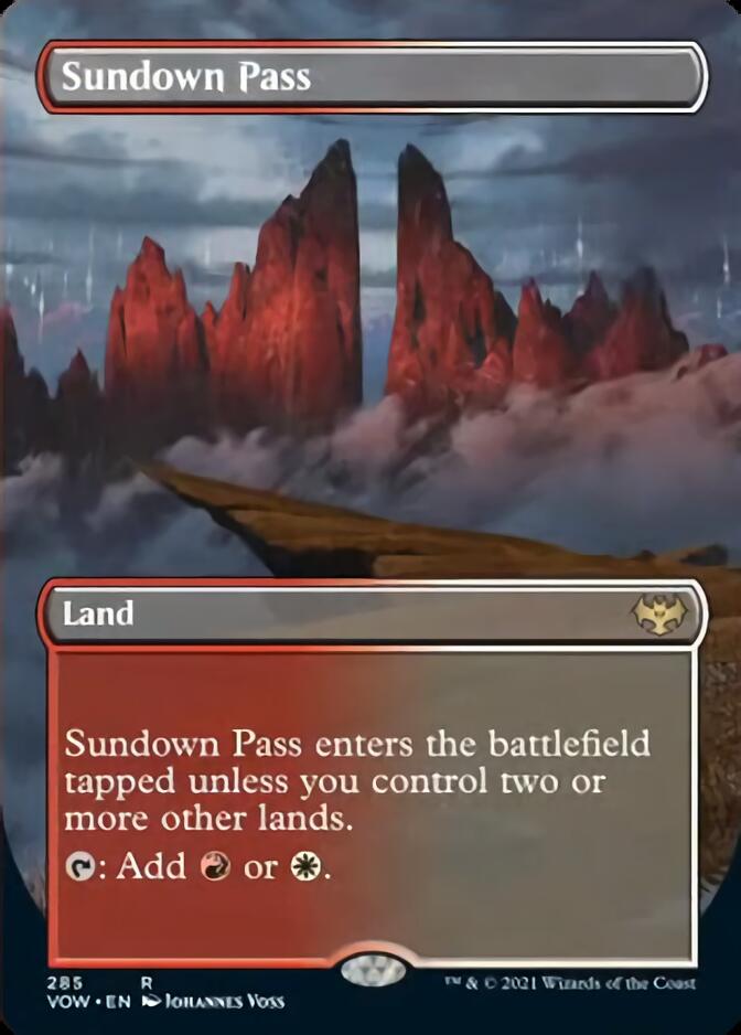 Sundown Pass (Borderless Alternate Art) [Innistrad: Crimson Vow] | Gear Gaming Fayetteville