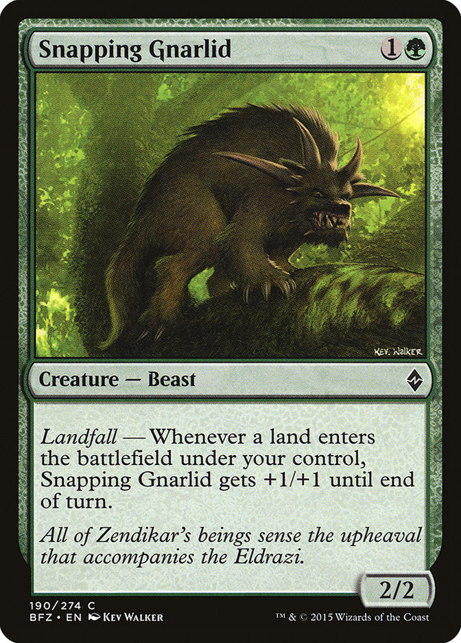 Snapping Gnarlid [Battle for Zendikar] | Gear Gaming Fayetteville