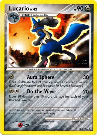 Lucario (53/127) (Prerelease Promo) [Diamond & Pearl: Black Star Promos] | Gear Gaming Fayetteville