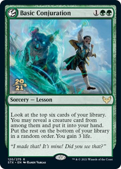 Basic Conjuration [Strixhaven: School of Mages Prerelease Promos] | Gear Gaming Fayetteville