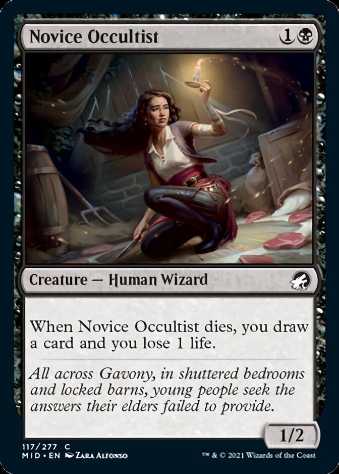 Novice Occultist [Innistrad: Midnight Hunt] | Gear Gaming Fayetteville