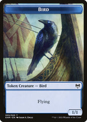 Elf Warrior // Bird Double-Sided Token [Kaldheim Tokens] | Gear Gaming Fayetteville