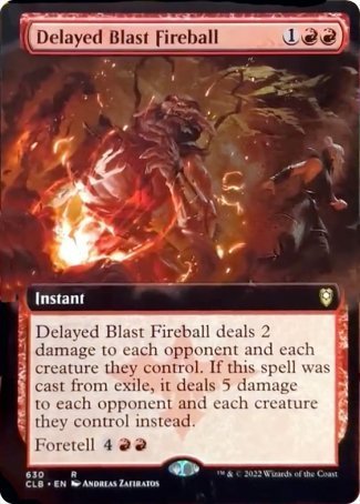 Delayed Blast Fireball (Extended Art) [Commander Legends: Battle for Baldur's Gate] | Gear Gaming Fayetteville