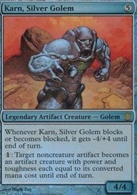 Karn, Silver Golem (Commander's Arsenal) [Oversize Cards] | Gear Gaming Fayetteville