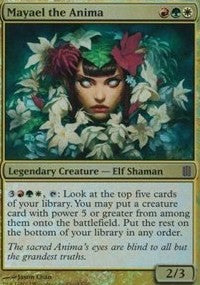 Mayael the Anima (Commander's Arsenal) [Oversize Cards] | Gear Gaming Fayetteville