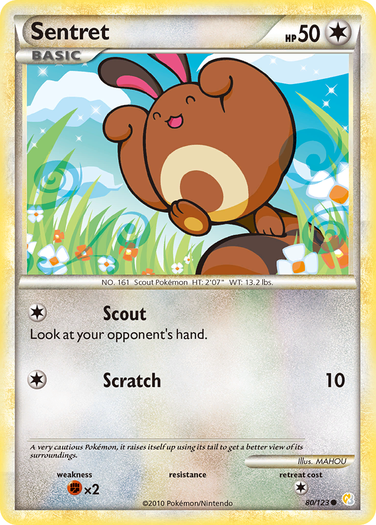 Sentret (80/123) [HeartGold & SoulSilver: Base Set] | Gear Gaming Fayetteville