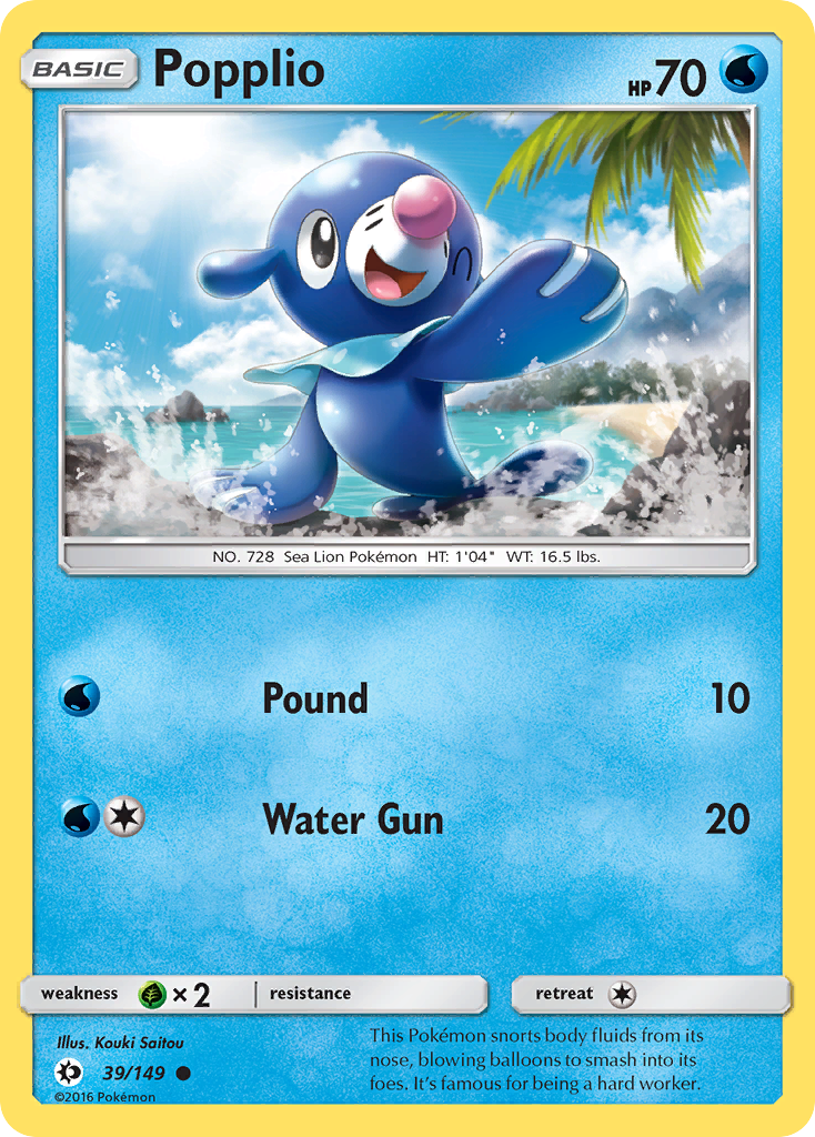 Popplio (39/149) [Sun & Moon: Base Set] | Gear Gaming Fayetteville