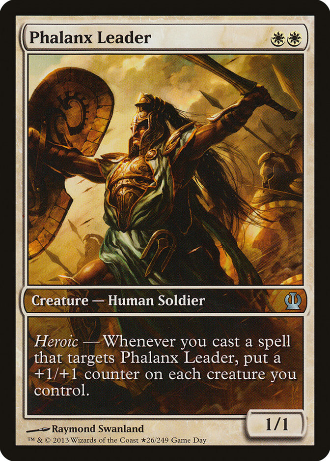 Phalanx Leader (Game Day) (Extended Art) [Theros Promos] | Gear Gaming Fayetteville