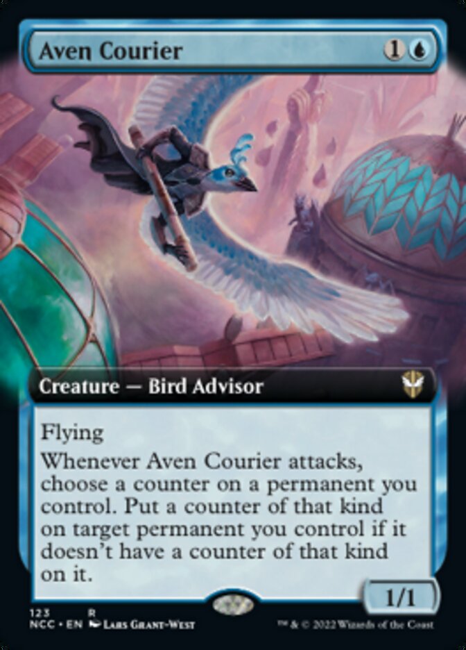 Aven Courier (Extended Art) [Streets of New Capenna Commander] | Gear Gaming Fayetteville