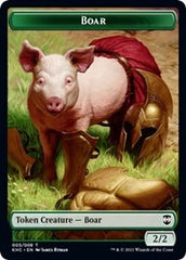 Boar // Spirit Double-Sided Token [Kaldheim Commander Tokens] | Gear Gaming Fayetteville