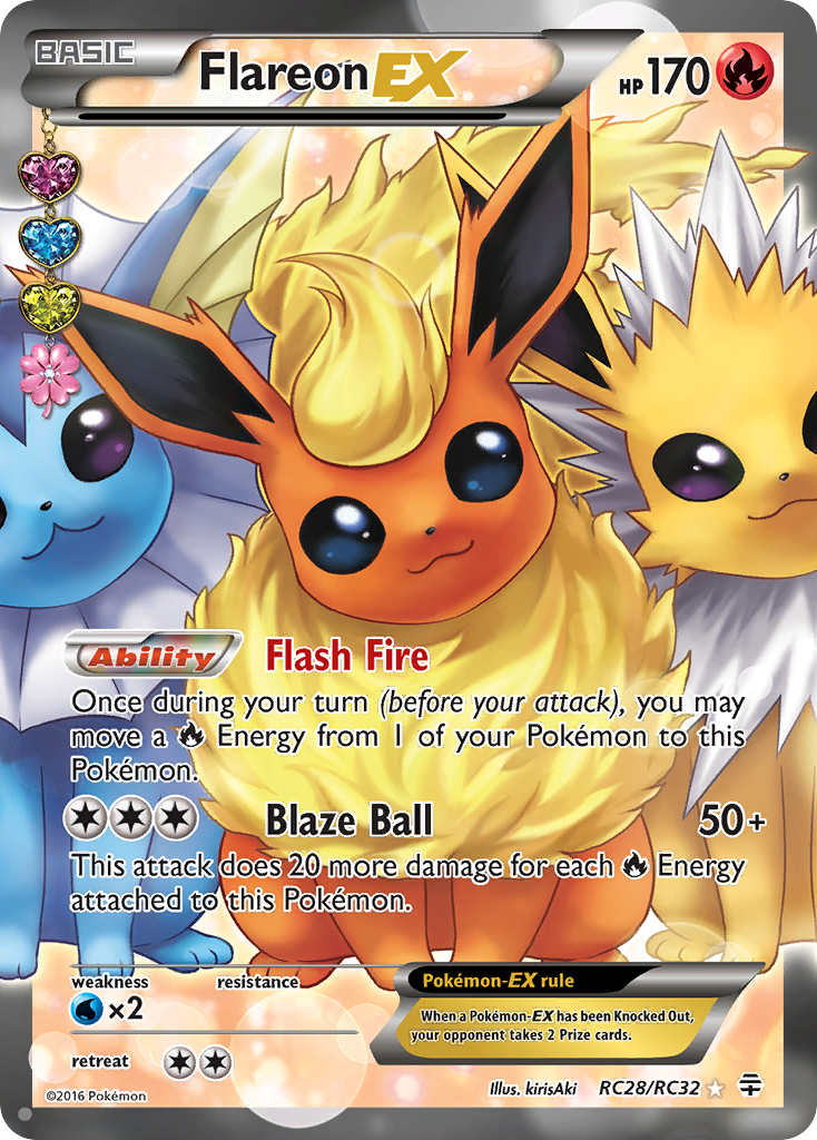 Flareon EX (RC28/RC32) [XY: Generations] | Gear Gaming Fayetteville